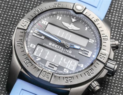 black breitling with 2 lcd screens|Breitling Exospace B55: The New Connected .